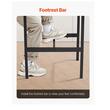 Masa de bar/pub Vivatechnix Vintage, Lemn/Otel, 92 x 60 x 60 cm, Maro, picioare ajustabile