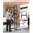Suport de podea pentru 4 x biciclete, Vertical, Negru, Otel