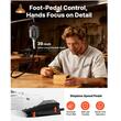 Polizor cu arbore flexibil si pedala, 1000 W, Turatie 30000 rpm, lungime ax 100 cm, 74 accesorii