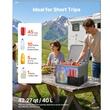 Cutie frigorifica, compresor cu control prin aplicatie  12/24 VDC, 2 x compartimente, -10℃ până la 10℃, capacitate 40 l 