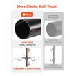 Suport de podea pentru 4 x biciclete, Vertical, Negru, Otel
