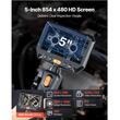 Camera endoscop cu ecran articulat 180°, Zoom 8X, ecran IPS HD de 5", Lentila dubla 8+1 Led, IP67, cablu 1.5 m