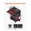Carucior pentru scule cu 3 tavi si 2 sertare, Vivatechnix max 182 kg, 4 x roti, 785 x 450 x 945 mm, carlige laterale