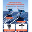 Kit Perie telescopica pentru spalat panouri solare, 7.8 m, Furtun apa 20 m, Aluminiu, Greutate 4.2 kg, Dozator sapun