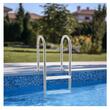 Scara cu balustrada pentru piscine, 4 trepte, max 120 kg, 600 x 445 x 1825 mm, Otel Inoxidabil