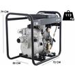 Motopompa Diesel Apa murdara, 3”/80 mm, Debit 1166 l/min, Putere 9.5 CP, Inaltime max 25 m, Adancime 8 m, Rezervor 14 l, Pornire electrica