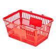 Set 12 x cosuri cumparaturi, 21 l, manere otel, Rosu, Polietilena/Otel