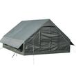 Cort gonflabil pentru camping, 5-8 persoane, pompa manuala, ferestre, Impermeabil, saltea ignifuga