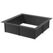 Semineu de exterior pentru gradina, Patrat, fara baza, Otel, 1066 x 1066 mm, grosime 2.5 mm