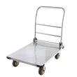 Carucior cu platforma pliabil, Roti pivotante, Capacitate max 900 kg, Dimensiune 900 x 600 x 900 mm, Otel
