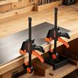 Set 8 x Cleme de fixare pentru lemn, deschidere 8, 15,24, 30.48 cm, limita de sarcina 70 kg