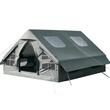 Cort gonflabil pentru camping, 5-8 persoane, pompa manuala, ferestre, Impermeabil, saltea ignifuga