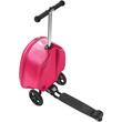 Troler trotineta pentru copii, Capacitate 20 l, 3 x roti, Dimensiuni extinse 315 x 670 x 790 mm, Roz