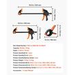 Set 8 x Cleme de fixare pentru lemn, deschidere 8, 15,24, 30.48 cm, limita de sarcina 70 kg