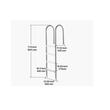Scara cu balustrada pentru piscine, 4 trepte, max 120 kg, 600 x 445 x 1825 mm, Otel Inoxidabil