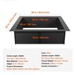 Semineu de exterior pentru gradina, Patrat, fara baza, Otel, 762 x 762 mm, grosime 2.5 mm