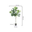 Smochin artificial, Dimensiuni 800 x 800 x 1810 mm, Verde/Maro, PE si Inox