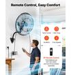 Ventilator de perete, 505 mm, Oscilant, Temporizator, IP44, 3 viteze, 95 W, 65 dB, Functie de pulverizare apa