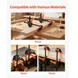 Set 8 x Cleme de fixare pentru lemn, deschidere 8, 15,24, 30.48 cm, limita de sarcina 70 kg