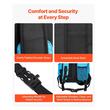 Rucsac de hidratare usor cu suport de apa de 2 l, ciclism, drumetie, Impermeabil, 480 x 280 x 190 mm, Albastru