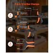 Set 8 x Cleme de fixare pentru lemn, deschidere 8, 15,24, 30.48 cm, limita de sarcina 70 kg