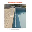 Scara cu balustrada pentru piscine, 4 trepte, max 120 kg, 600 x 445 x 1825 mm, Otel Inoxidabil