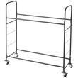 Suport mobil pentru 12 anvelope, 4 x roti, 1585 x 570 x 1520 mm, max 180 kg, 2 rafturi cu inaltime ajustabila, Otel, Husa