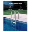 Scara cu balustrada pentru piscine, 4 trepte, max 120 kg, 600 x 445 x 1825 mm, Otel Inoxidabil