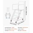 Scara cu platforma si balustrada, 4 x trepte antiderapante, max 400 kg, Inaltime 148 cm, 4 x roti