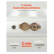 Saltea gonflabila 1 persoana, cu suport pliabil, Baterie Li-Ion pentru Umflare/Desumflare, USB, 1880x990x610 mm, max 136 kg