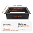 Semineu de exterior pentru gradina, Patrat, fara baza, Otel, 1066 x 1066 mm, grosime 2.5 mm