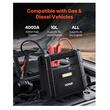 Jump Starter auto portabil, 3in1, Powerbank, Lanterna, Curent de varf 4000 A, Curent pornire 600 A