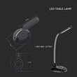 Lampa de birou Smart, incarcare inductiva telefon, 5W, 400 lm, Negru, Material carcasa ABS si aluminiu, 143 x 127 x 310 mm