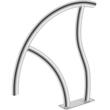 Set 2 Balustrade pentru piscine din Inox, dimensiune 76.2 x 76.2 cm, Capacitate 170 kg
