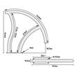 Set 2 Balustrade pentru piscine din Inox, dimensiune 76.2 x 76.2 cm, Capacitate 170 kg