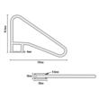 Balustrada Inox pentru piscine, dimensiune 137 x 91.4 cm, Capacitate 150 kg