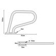 Balustrada Inox pentru piscine, dimensiune 76.2 x 55.8 cm, Capacitate 150 kg