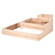 Jardiniera pentru plante sau legume, Lemn brad, 113 x 113 x 51 cm, fara fund