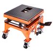 Cric hidraulic cu platforma pentru motociclete, Vevor capacitate 158 kg, Interval de ridicare 350-905 mm