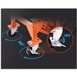 Cric hidraulic cu platforma pentru motociclete, Vevor capacitate 158 kg, Interval de ridicare 350-905 mm