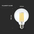 BEC E27 G95 CU FILAMENT LED 6W 2700K
