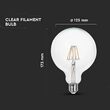 BEC E27 G125 CU FILAMENT LED 6W 3000K