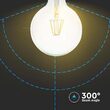 BEC E27 G125 CU FILAMENT LED 6W 3000K