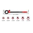 Trusa filiera pentru tevi Vevor, capete 1/4", 3/8", 1/2", 3/4", 1", 1-1/4", clichet, 7 piese