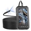Camera endoscop pentru inspectie auto, instalatii sanitare, ecran IPS 5 inch, Zoom 2X, 1080P, 10 lumini LED, IP67, lungime 15 m, Lentile triple