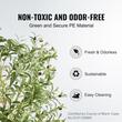 Maslin artificial, Inaltime 179 cm, Verde/Maro, PE si Inox, protectie anti-inclinare