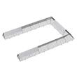 Cotet pentru pasari si animale mici tip Tunel, 600 x 400 x 61.5 cm, Acoperis drept, Otel galvanizat, Copertina PE, Portabil, Tarusi fixare