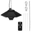 Incalzitor cu infrarosu suspendat 800-2000W,  Telecomanda, 3 setari de temperatura, Temporizator, IP34, Aluminiu, 440x440x220 mm