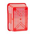 Set 12 x cosuri cumparaturi, capacitate 21 l, manere, Rosu, Polietilena
