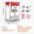 Masina automata Popcorn Cinema Profesional, putere 1615 W, Rosu, 566x392x862 mm